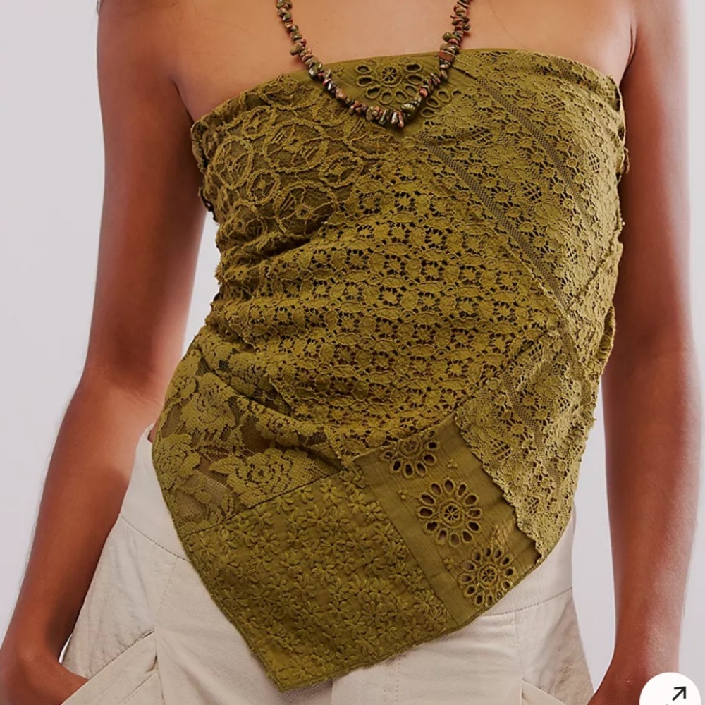 Free People One Raya Lace Bandana Top